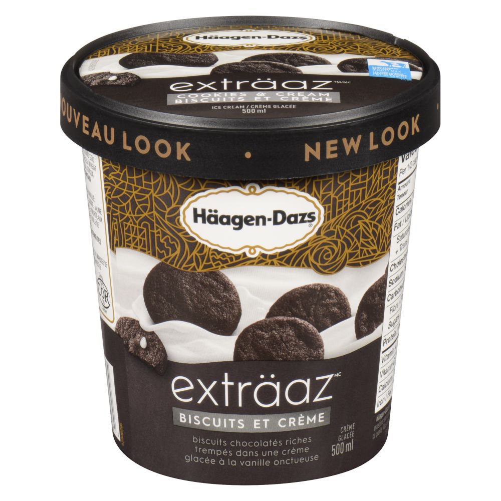 Häagen-Dazs Crème glacée biscuits et crème 500ml