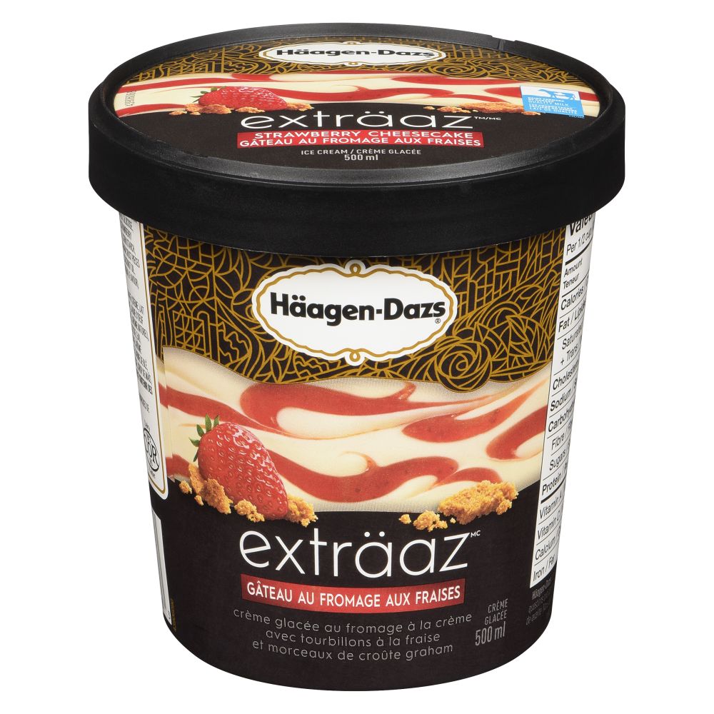 Häagen-Dazs Crème glacée gâteau au fromage aux fraises 500ml