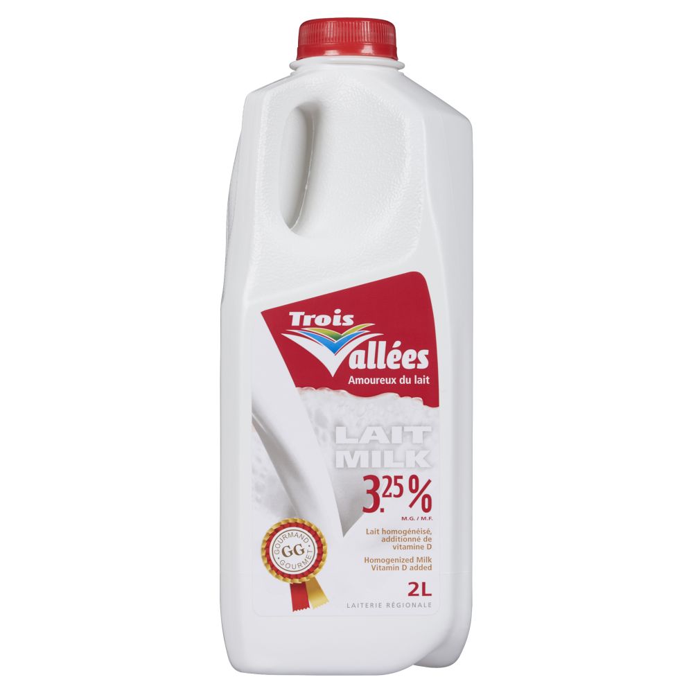 Trois Vallées Homogenized Milk 3.25% M.F. 2L