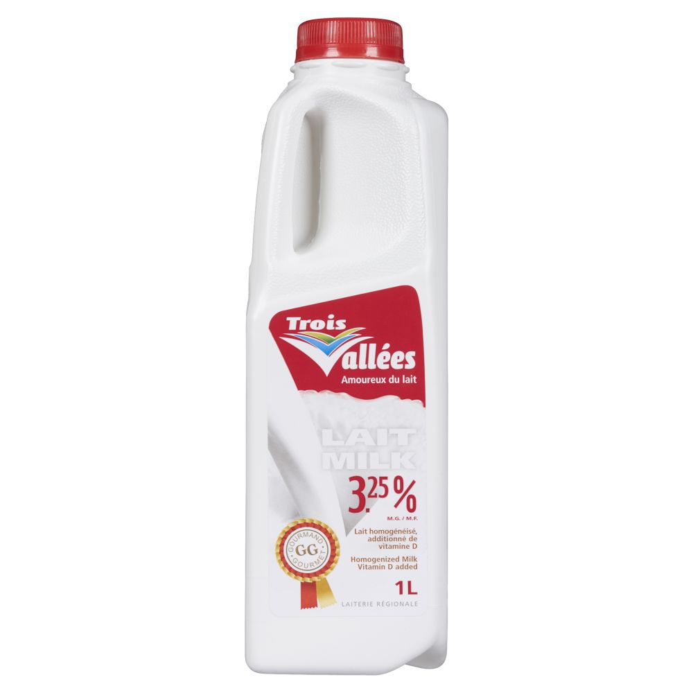 Trois Vallées Homogenized Milk 3.25% M.F. 1L