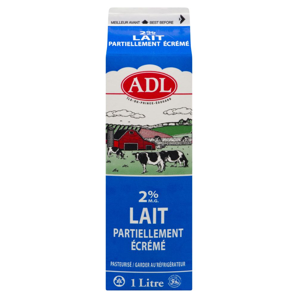 ADL Lait partiellement écrémé 2% M.G. 1L