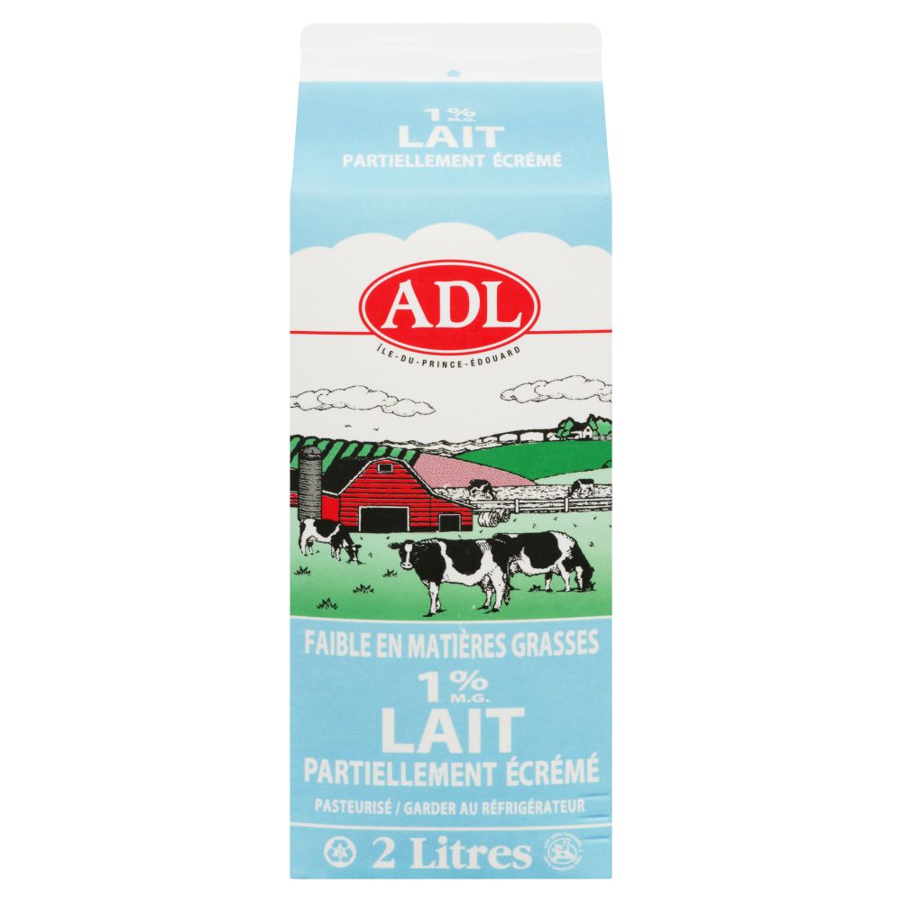 ADL Lait partiellement écrémé 1% M.G. 2L