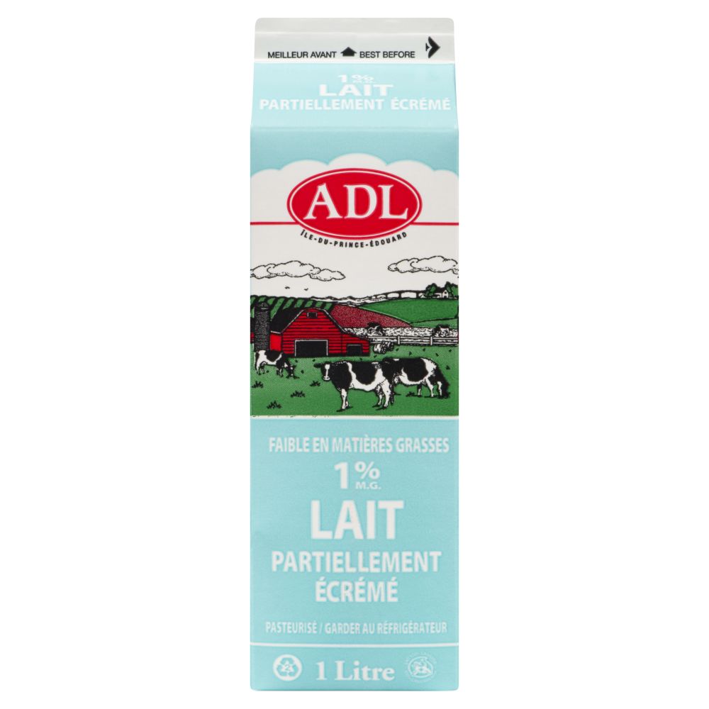 ADL Lait partiellement écrémé 1% M.G. 1L