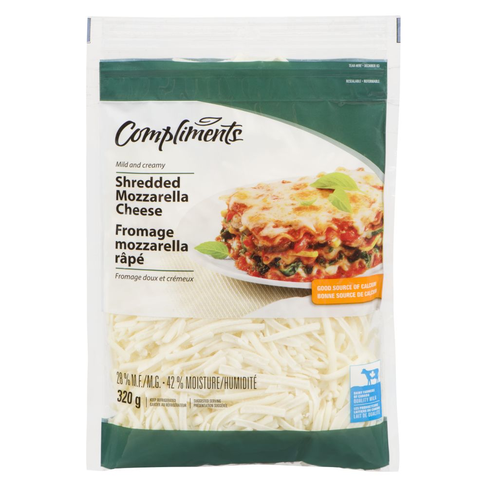 Compliments Shredded Mozzarella 320g