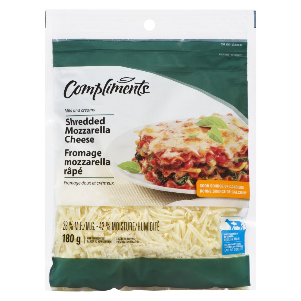 Compliments Shredded Mozzarella 180g