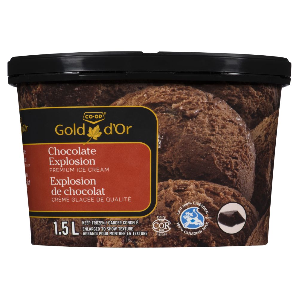 CO-OP Gold Chocolatey Explosion Ice Cream 1.5L