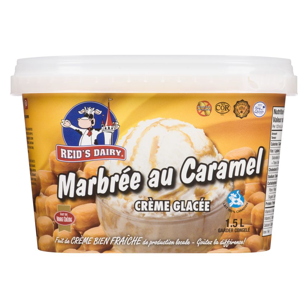 Reid's Dairy Crème glacée marbrée au caramel écossais 1.5L