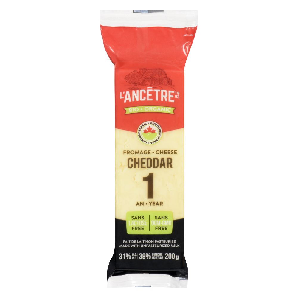 L'Ancêtre Organic Cheddar 1 Year 200g