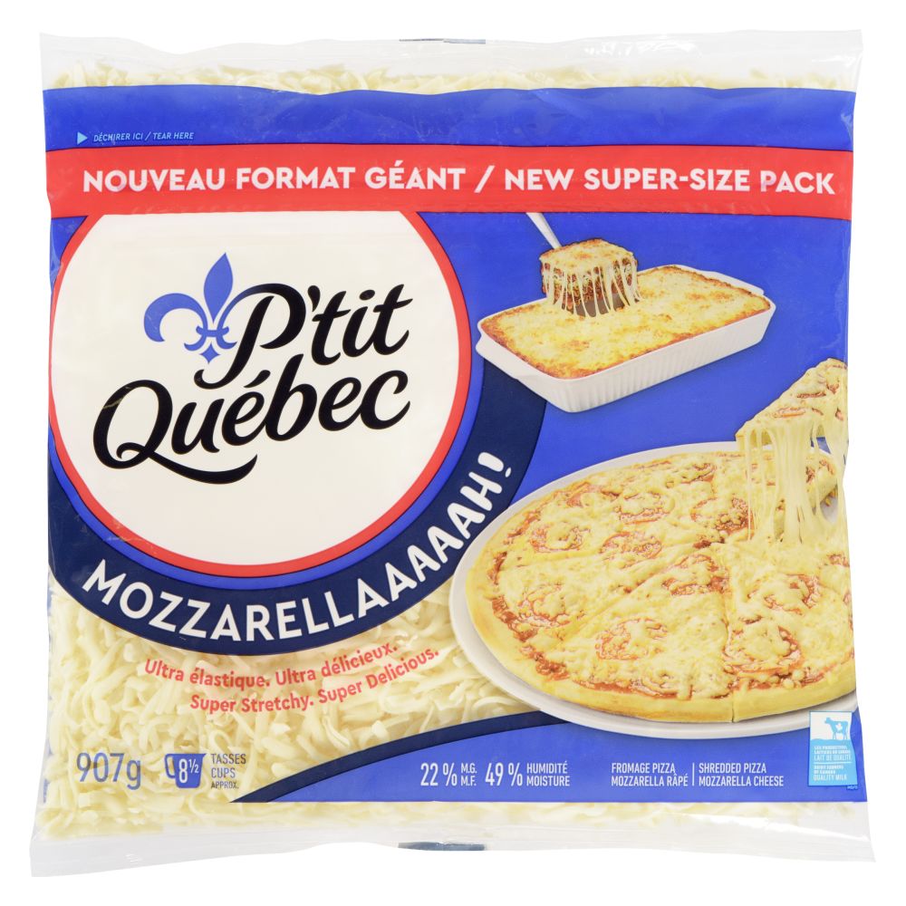 P'tit Québec Shredded Mozzarellaaaaah! 907g