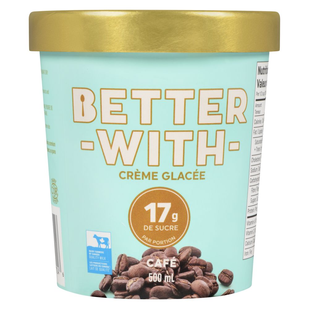 Betterwith Ice Cream Crème glacée café 500ml