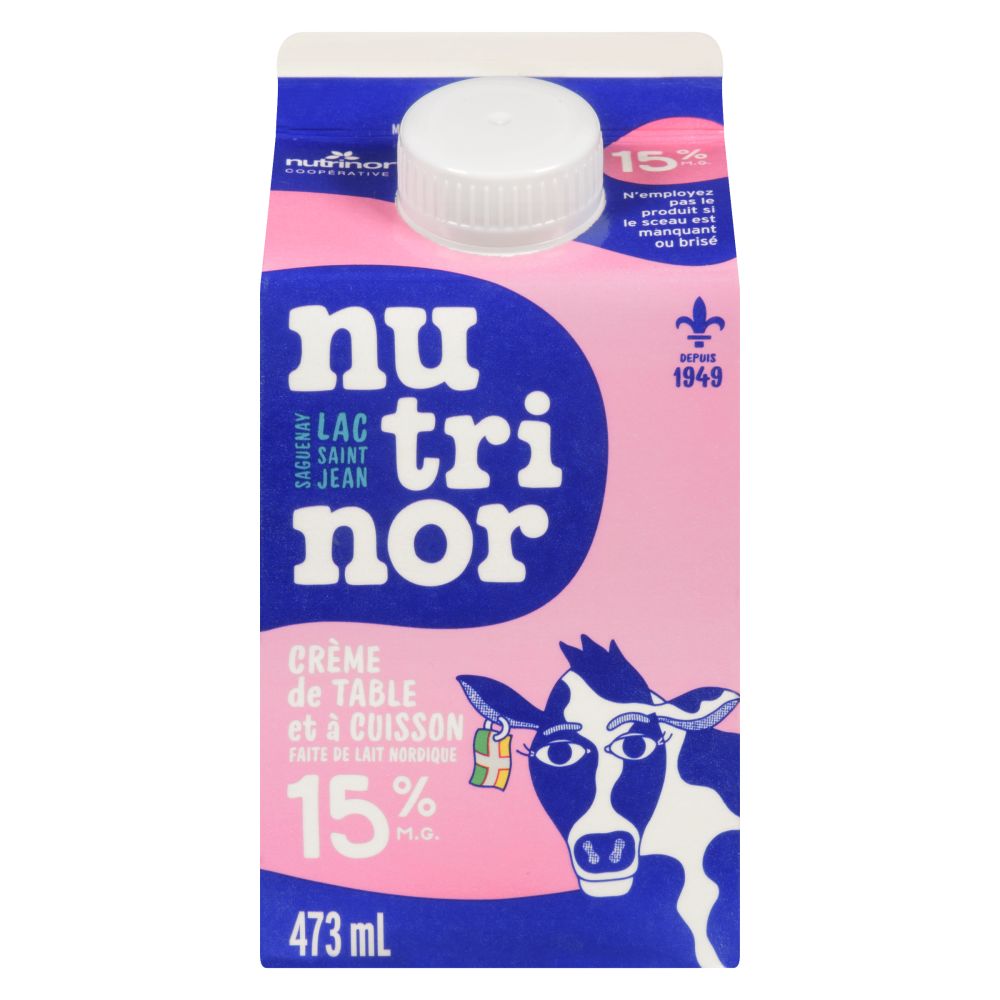 Nutrinor Crème de table et à cuisson nordique 15% M.G. 473ml