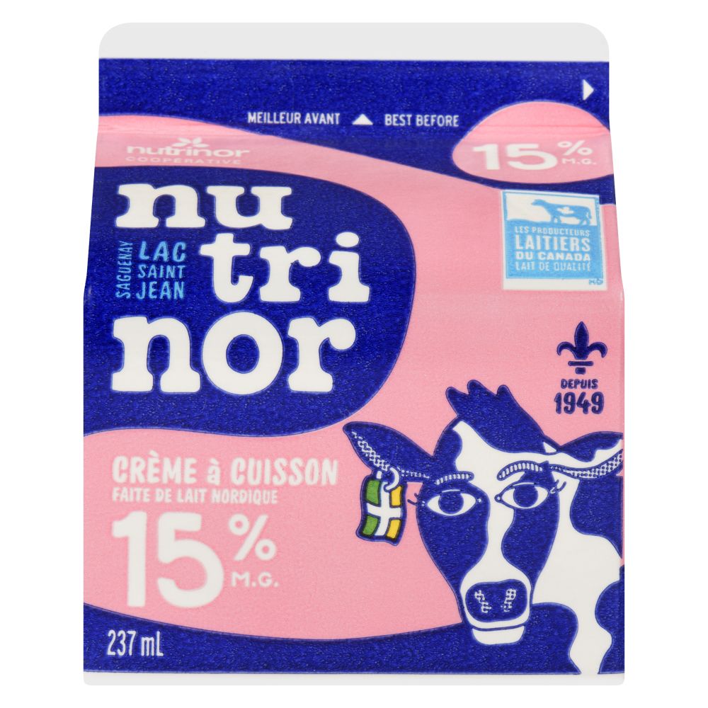 Nutrinor Crème à cuisson nordique 15% M.G. 237ml