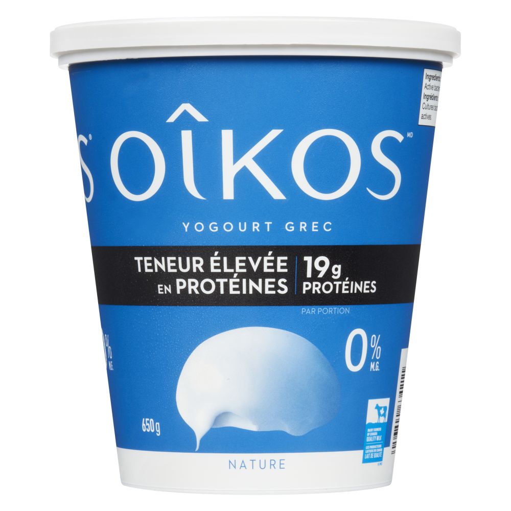 Oîkos Yogourt grec nature 0% M.G. 650g