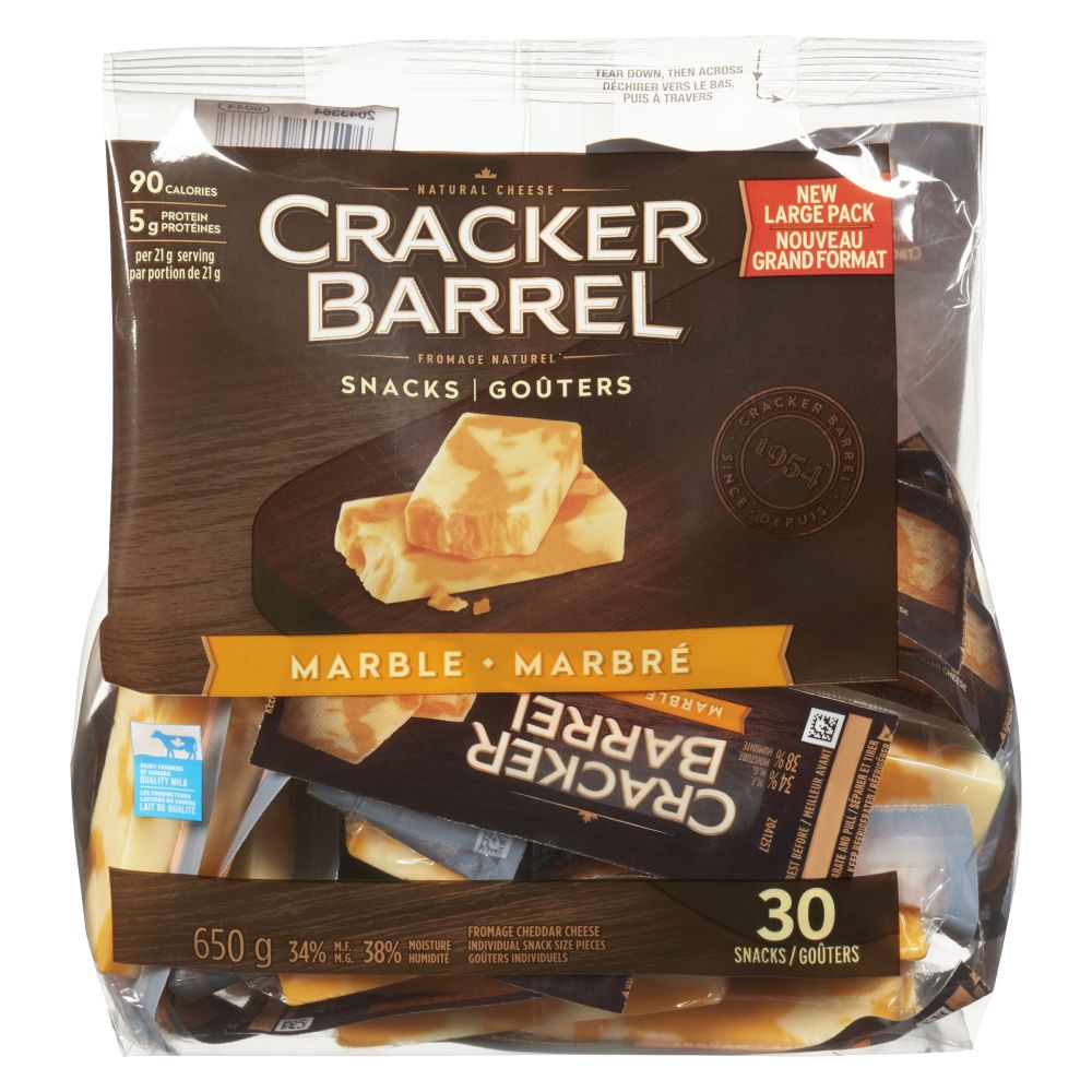 Cracker Barrel Marble Cheddar Snacks 650g