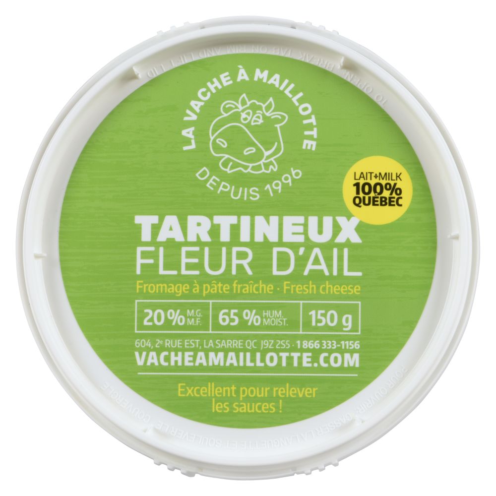 La Vache à Maillotte Tartineux Fleur D'Ail 150g