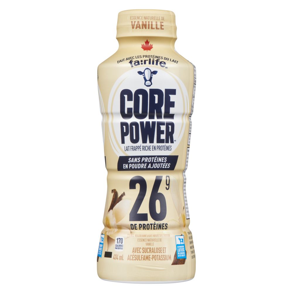 Core Power Lait frappé vanille 1% M.G. 414ml