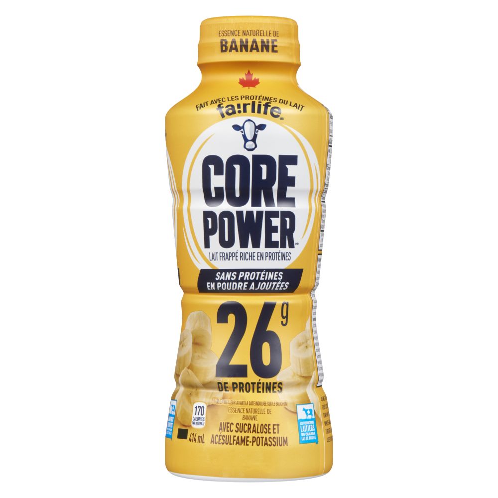 Core Power Lait frappé banane 1% M.G. 414ml