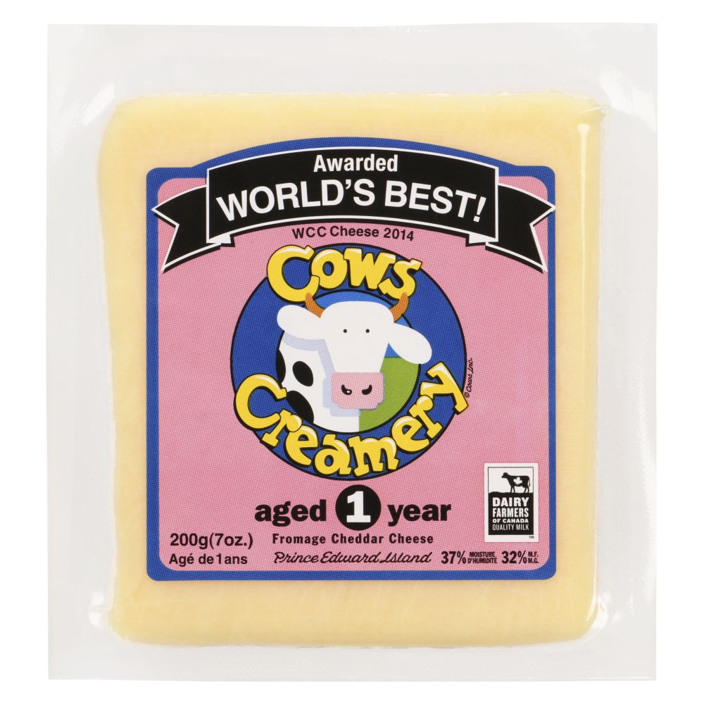 Cows Creamery White Cheddar Aged 1 Year 200g