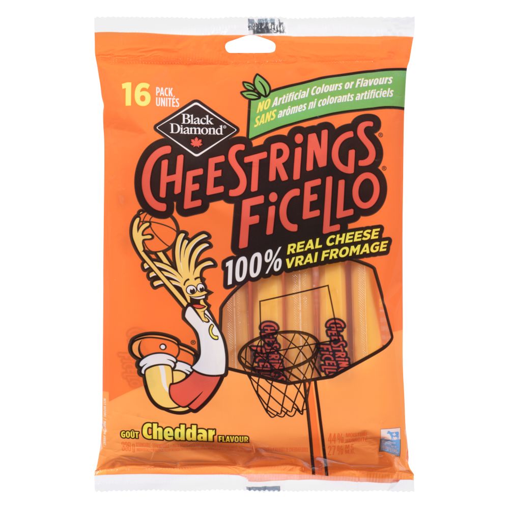 Cheestrings Colored Pizza Mozzarella Cheddar Flavour Stringable Cheese 336g