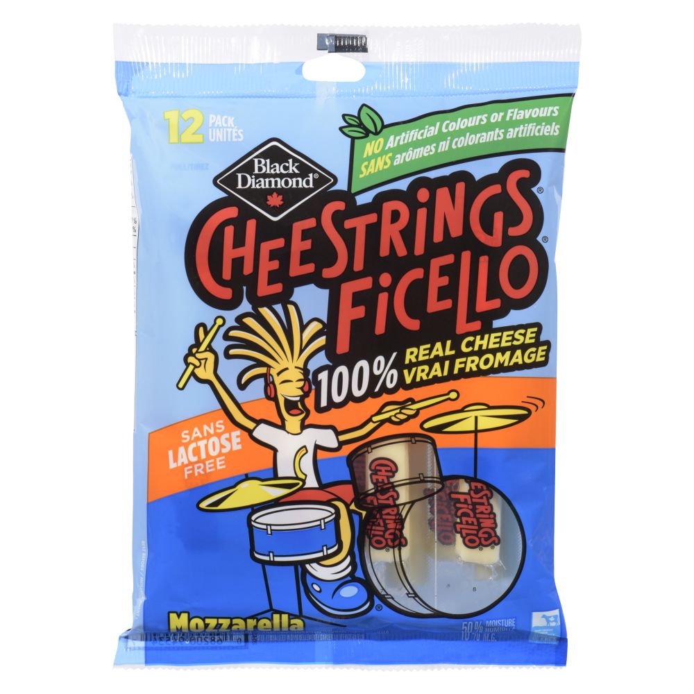 Cheestrings Lactose Free Mozzarella 252g