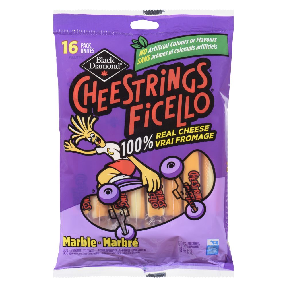 Cheestrings Marble Pizza Mozzarella Stringable Cheese 336g