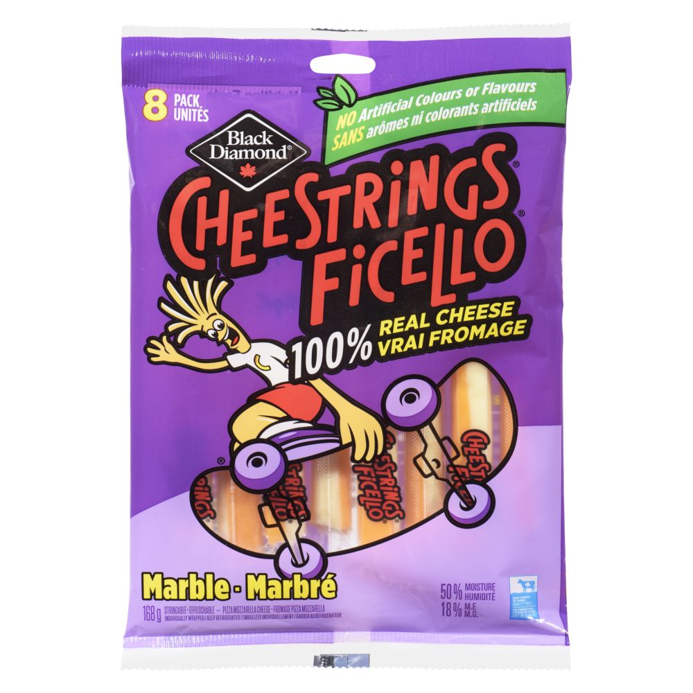 Cheestrings Marble Pizza Mozzarella Stringable Cheese 168g