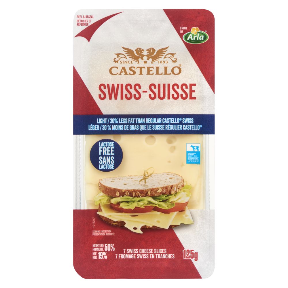 Castello Sliced Light Swiss 125g