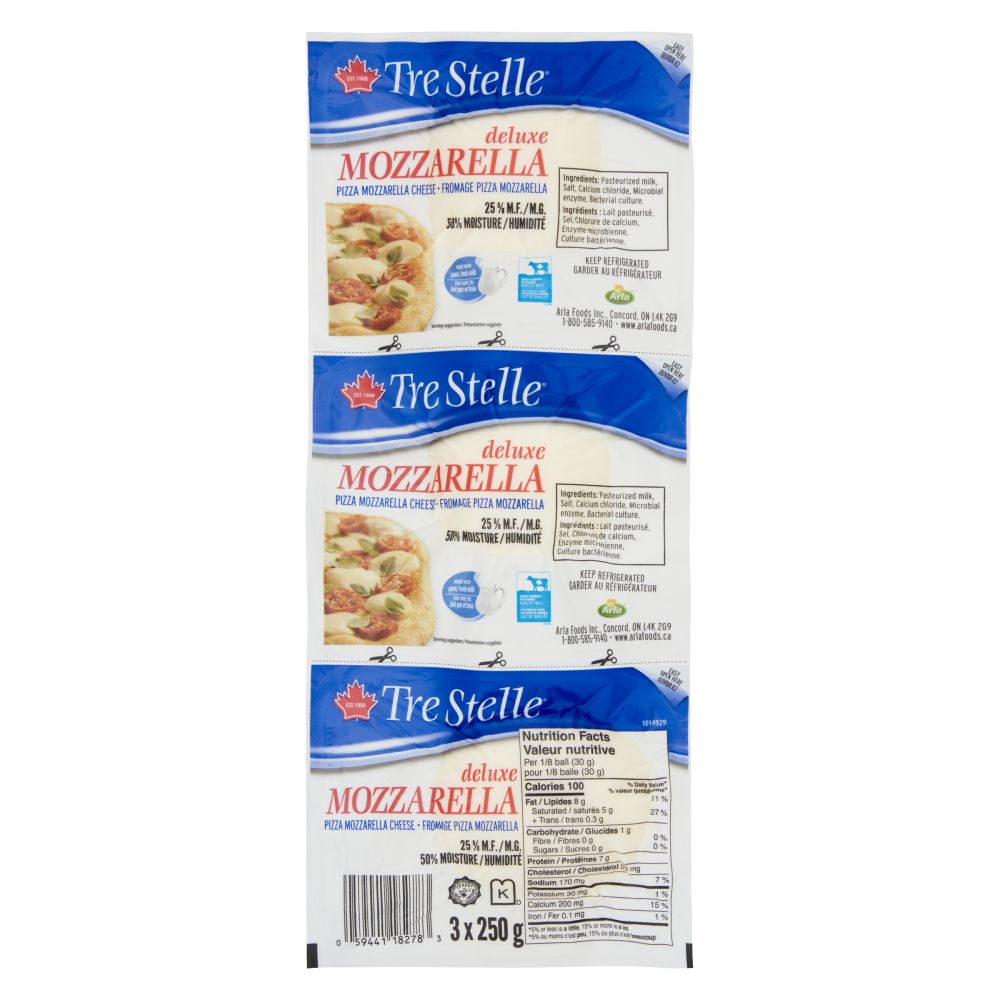 Tre Stelle Deluxe Mozzarella 3x250g