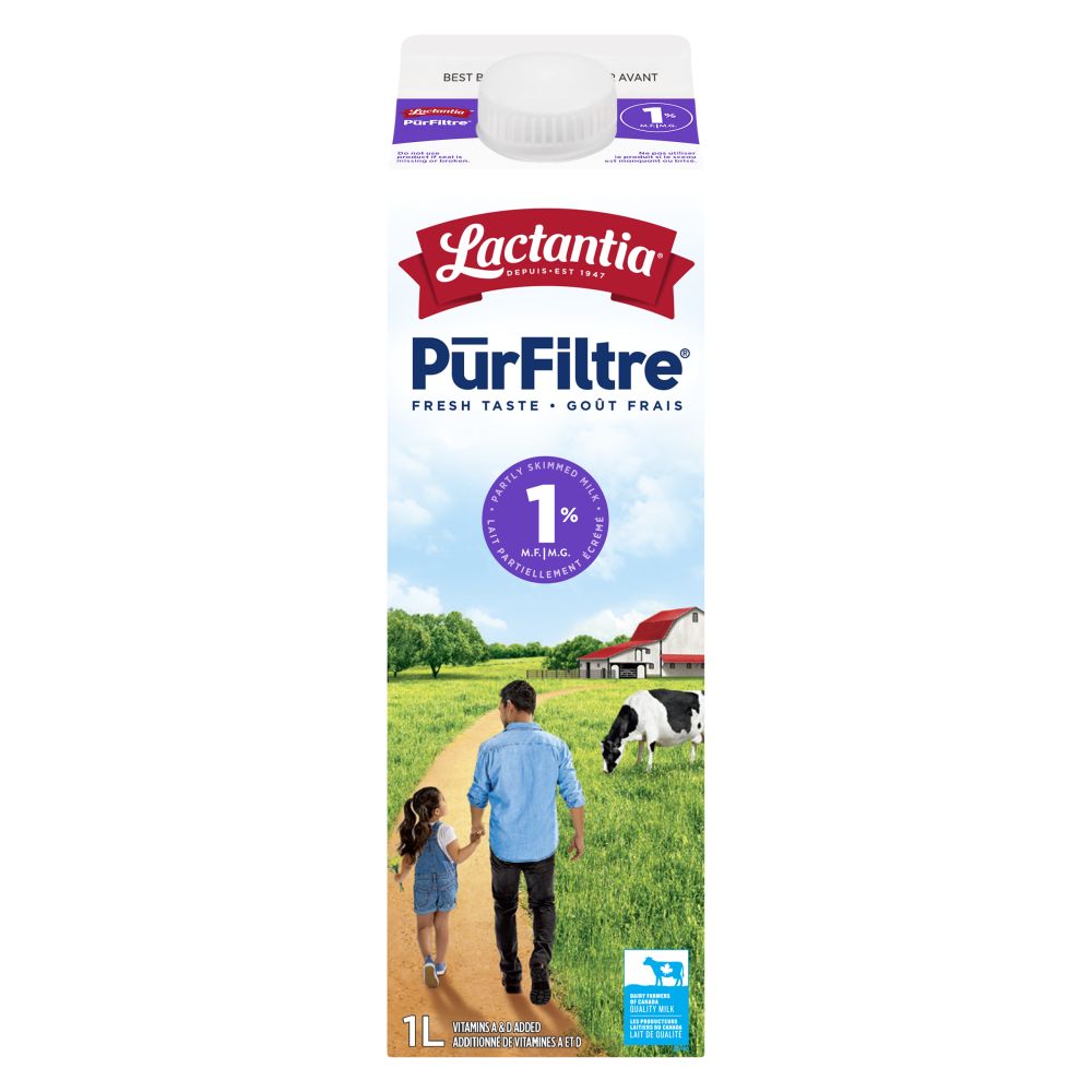 Lactantia Partly Skimmed Milk 1% M.F. 1L