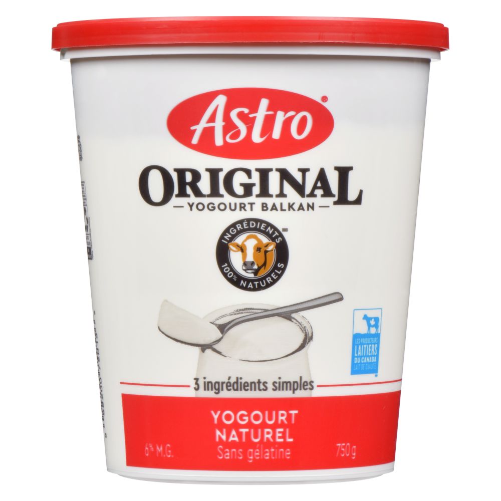 Astro Yogourt balkan naturel 6% M.G. 750g