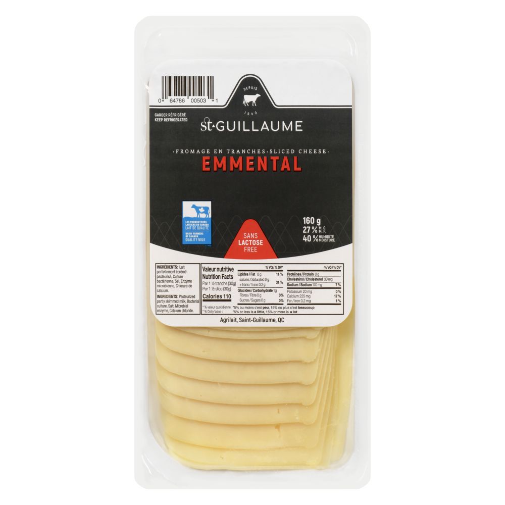 St-Guillaume Sliced Emmental 160g