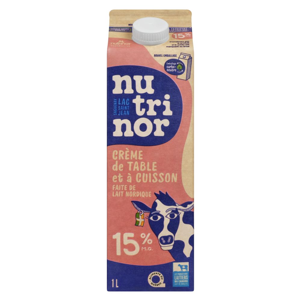 Nutrinor Crème de table et à cuisson nordique 15% M.G. 1L