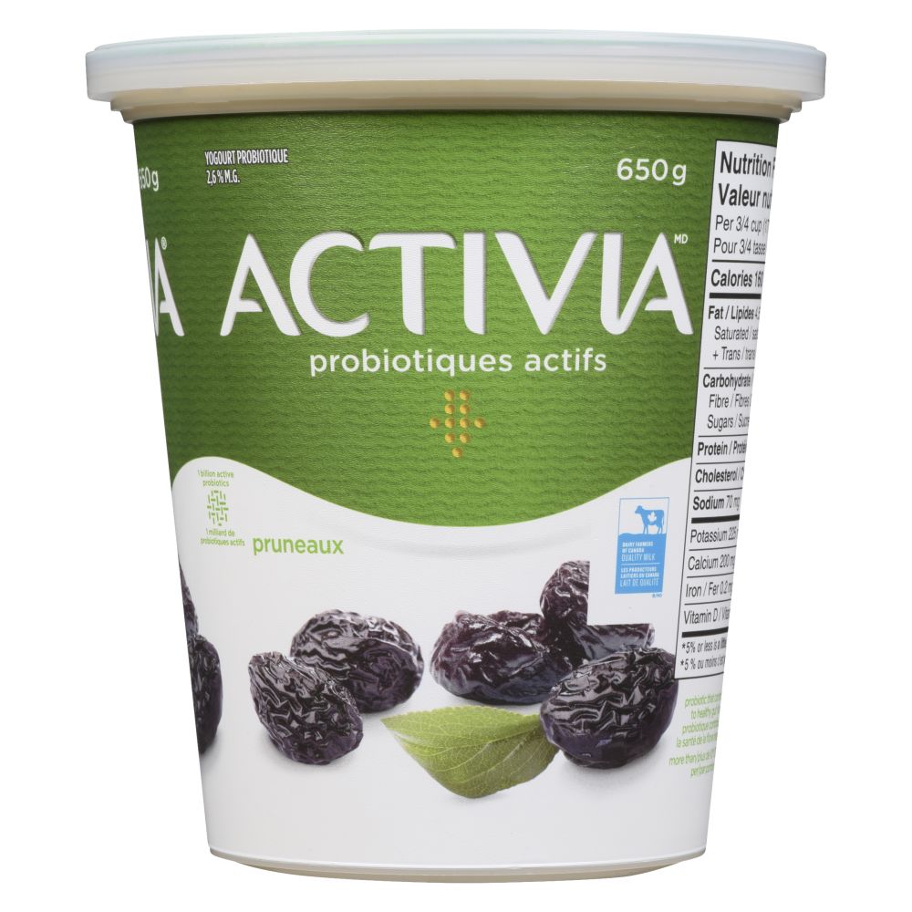 Activia Yogourt probiotique pruneaux 650g