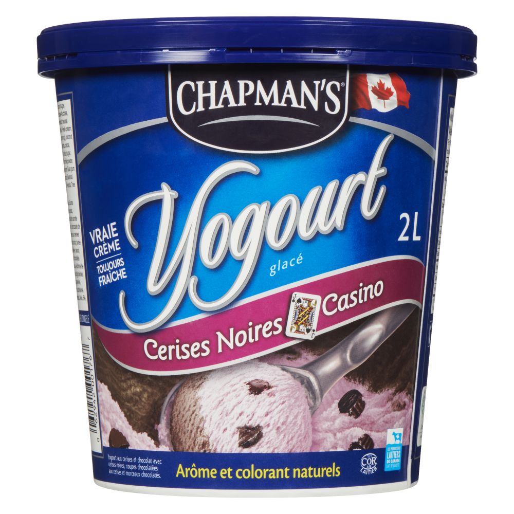 Chapman's Yogourt glacé cerise noire casino 2L