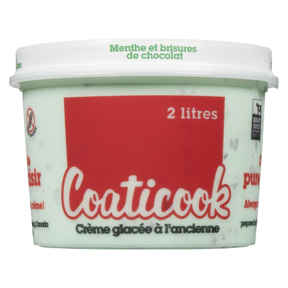 Coaticook Crème glacée à l'ancienne menthe et morceaux de chocolat 2L