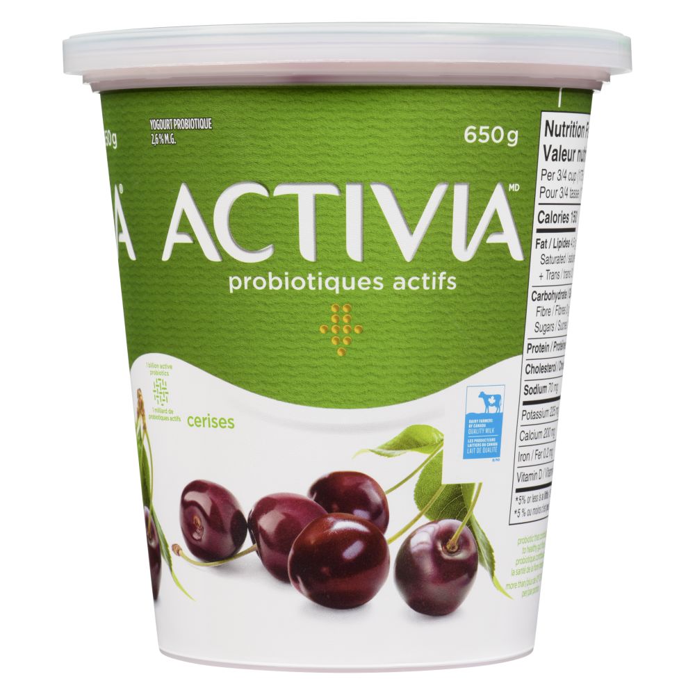 Activia Yogourt probiotique cerises 650g