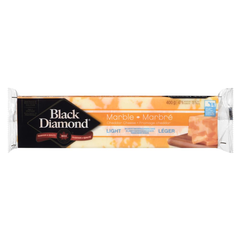 Black Diamond Light Marble Cheddar 400g