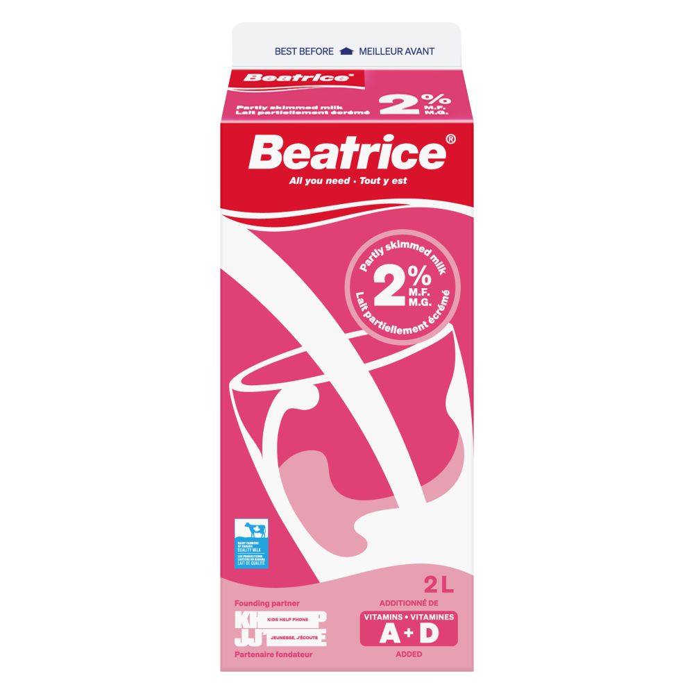 Beatrice Partly Skimmed Milk 2% M.F. 2L