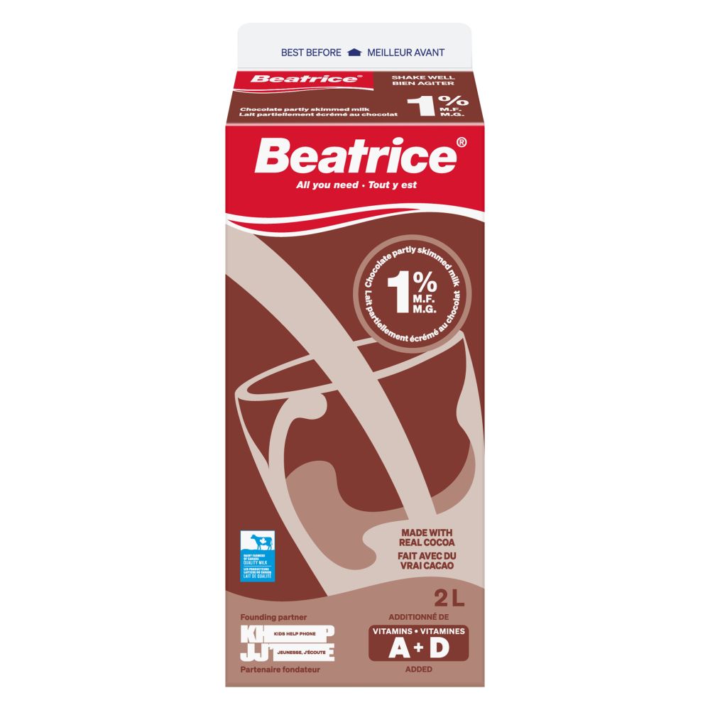 Beatrice Partly Skimmed Chocolate Milk 1% M.F. 2L