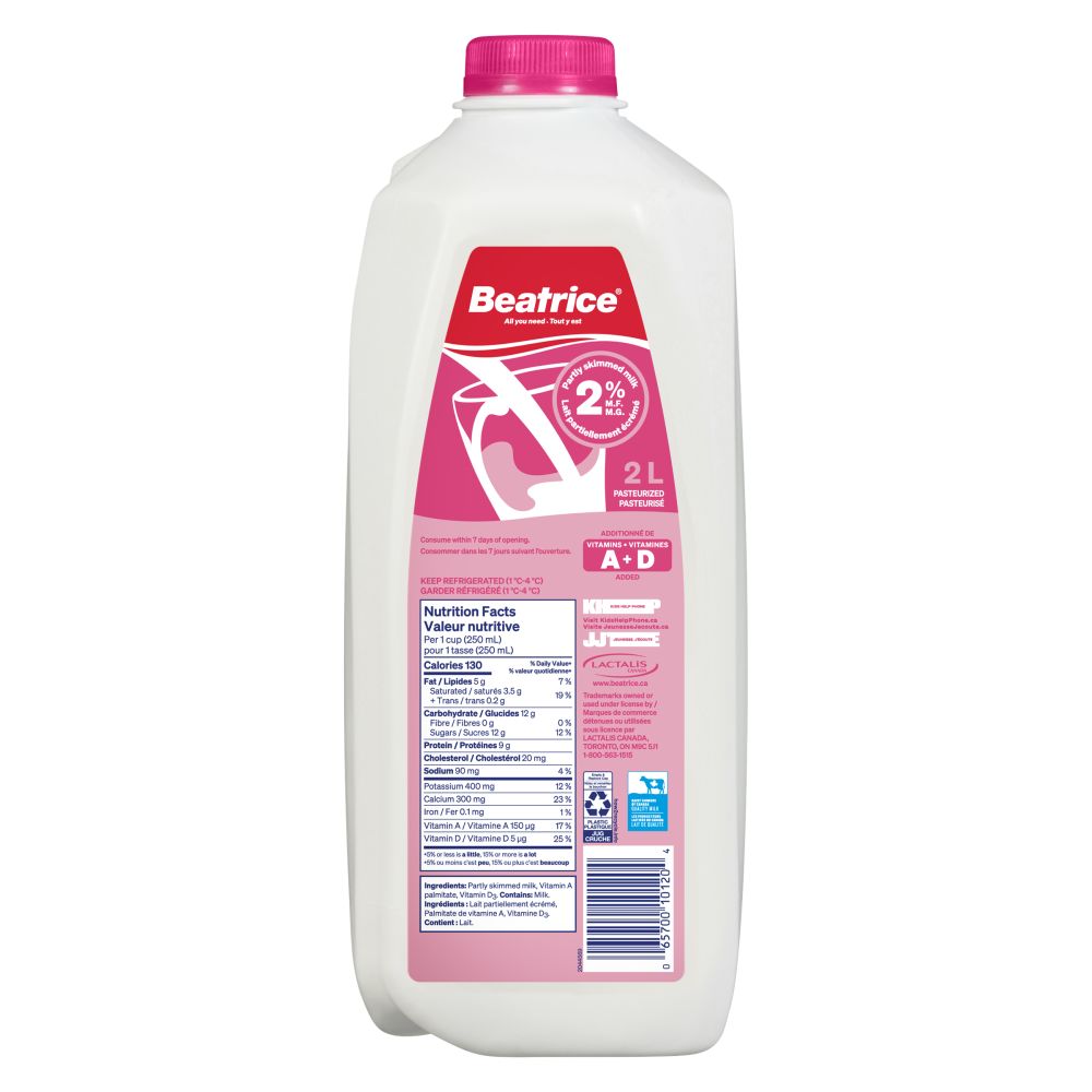 Beatrice Partly Skimmed Milk 2% M.F. 2L