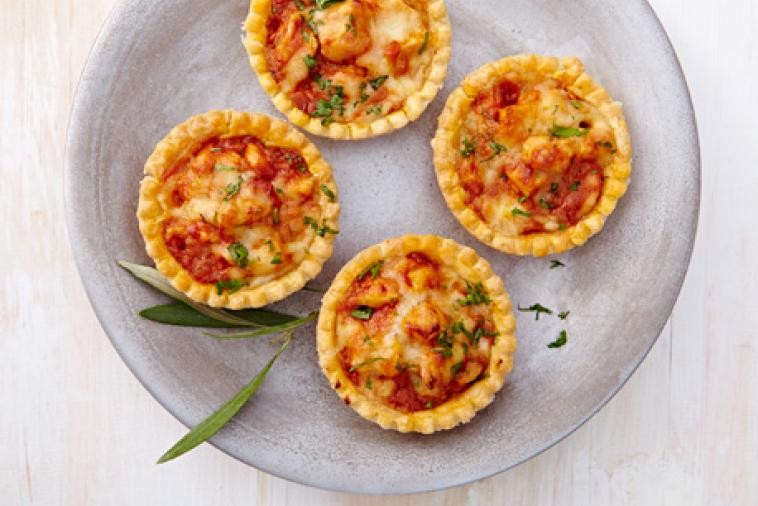 Tartelettes de poulet au beurre et Gouda